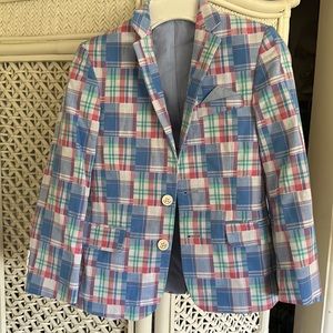 Tommy Hilfiger plaid blazer boys